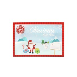 Christmas Eve Boxes Holiday Season Gift Box with Decorated with Santa, Snowman and Reindeer (Medium Box - Pack of 1)