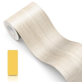 Masking Tape, Wood Grain Tape, Length 32.8 ft (10 m), Width 3.9 inches (10 cm), Wood Grain Tape, Strong Adhesion, Wallpaper Seal, Waterproof, For Window Frames, Makeup, Wide, Baseboard Seal, Wood Grain Tape, Peel and Stick Wall, Kitchen, Door Frame, Shee