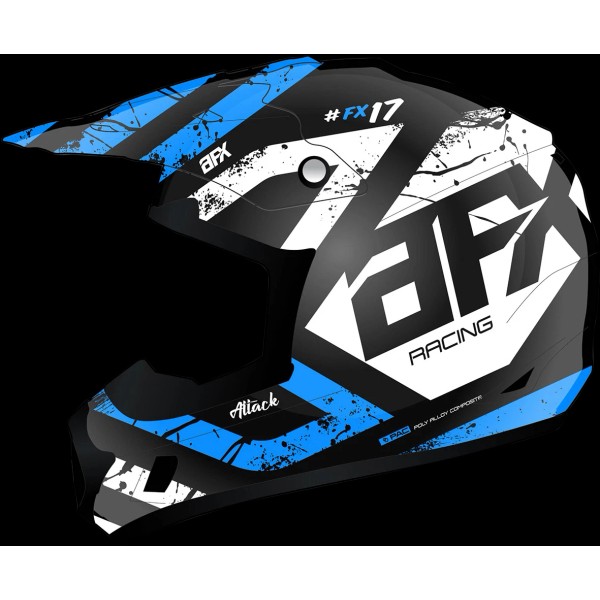 AFX FX-17 Attack Helmet XL Matte Blue/Black 0110-7164