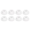 uxcell 8 Pieces White Plug Holes, Waterproof Rubber Button Plug