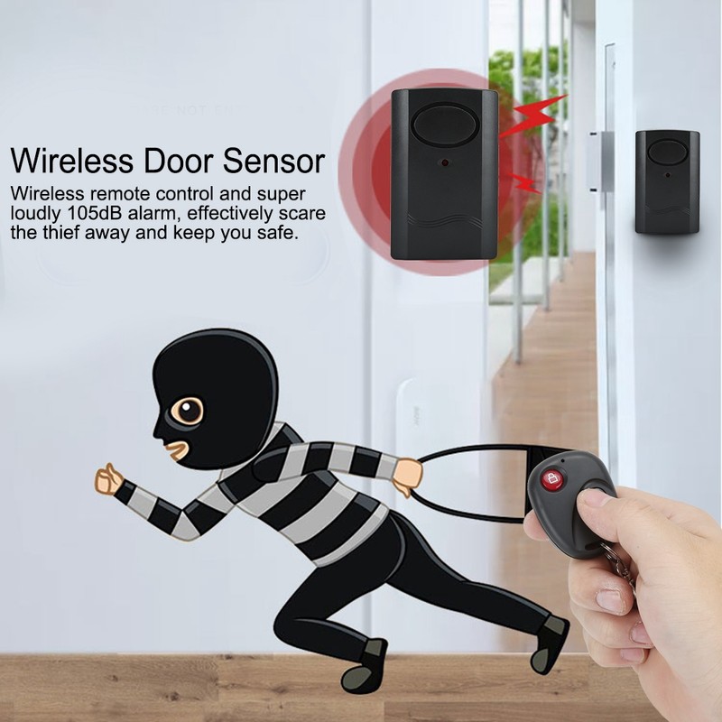 Wireless Door Sensor Remote Control Door Window Anti Theft Alarm