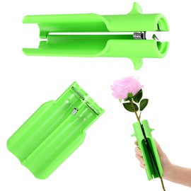 TIESOME Rose Thorn Stripper Tool, Thorn Remover for Roses Leaf Stripper Tool Flower Stem Cleaner Cutter to Removal Leafs for Home Professional Florist (Green)