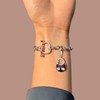 Quiges 925 Silver Charm Pendant Handbag with Lobster Clasp for
