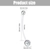 SULIUDAJI Pack of 4 Pregnancy Belly Button Piercing Navel Rings