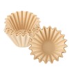 EUSOAR 1-4 Cup Coffee Paper Filters, Pack of 50 Natural