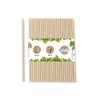 BIOZOYG Grass Paper Drinking Straws Natural 20 cm 0,6 cm
