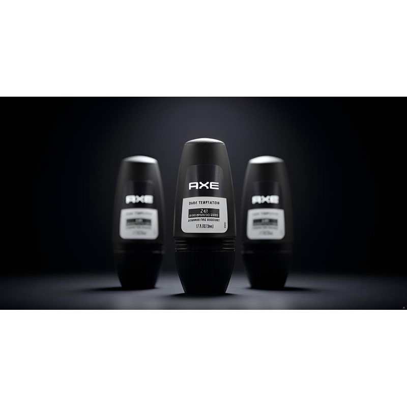 Axe Dark Temptation Roll-on Deodorant, Black, 1.7 Fluid Ounce, Pack