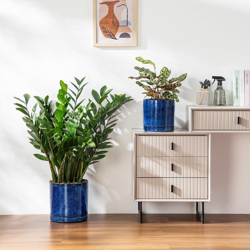 vancasso Ceramic Planters, Plant Pots for Indoor Plants, 6.25+8.25+10.25 Inch