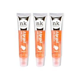 NK lip gloss gel 15ml Vitamin E, Shiny, Nourishes, Lip gel (Peach, Pack Of 3)