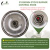 4 pcs 318569904 Range knob cooktop Burner knob Compatible with