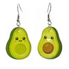Colorful Strawberry Watermelon Avocado Lemon Shape Fruits Earrings for Women