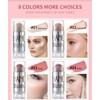 GL-Turelifes Blush Stick Blush Cream Moisturizing, Highlighter&Trimming Rouge Pen, Glow