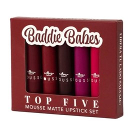 CAJA DE 5 LABIALES TOP FIVE ITALIA DELUXE (BADDIE BABES)                                                                                              