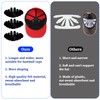 Wanmu Black Baseball Caps Inserts Shapers, Flexible Washable Reusable Hat
