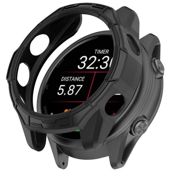 Compatible with Garmin Forerunner 570 Case, Scratch-Resistance TPU Military Protection