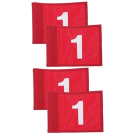 BESPORTBLE 4 Pcs Golf Golf Hole Flag Mini Golf Bag Practical Golfing Bags Golf Training Flag Mini Golf Flags Golf Cart Numbered Golfs Flags Nylon Old Fashioned Golf Putter