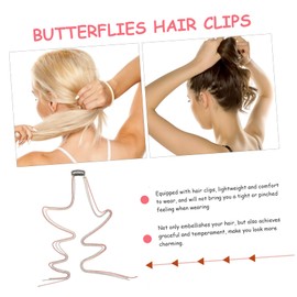 FOMIYES 2pcs Punk Hair Chain Tassel Clips for Braids Hair Jewelry Lightweight for Women and Girls for Festivals and Casual Styles