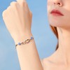 Silver Thunder Bracelet, Women's Birthstone Bracelet, 925 Silver, Hypoallergenic, High