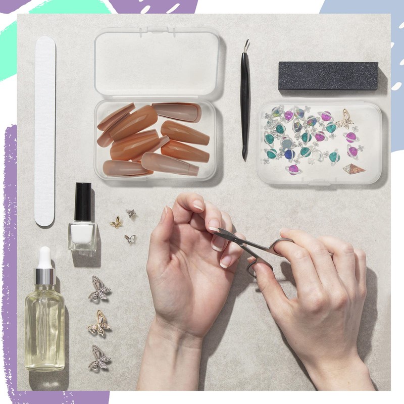 ISKYBOB 6 Packs Rectangle Small Clear Plastic Storage Containers Box