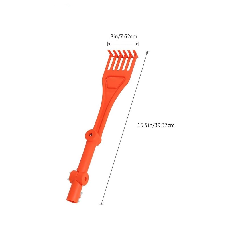 WADY Gutter Rake Rotatable Handle Gutter Cleaning Rake Multi Use