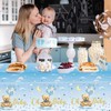 137 x 274 cm Blue Teddy Bear Tablecloth for Baby