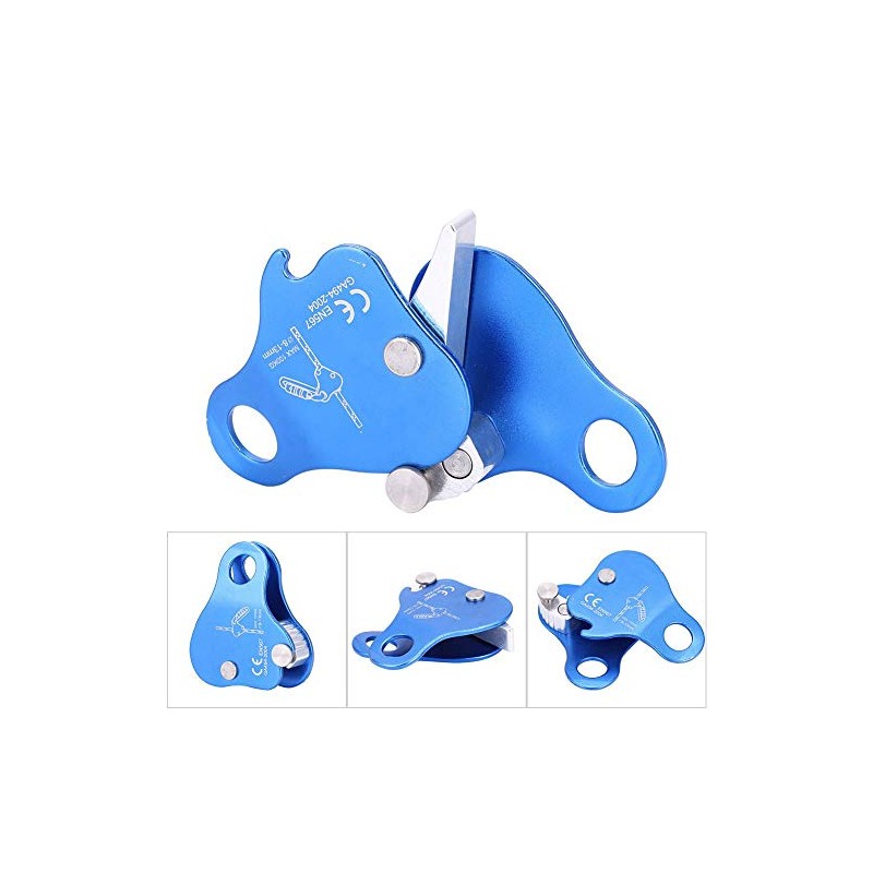 Rope Gripper, Climbing Safety Outdoor Climbing Mountaineering Rappelling Aluminium Rope