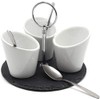 JPH Tapas Dishes Platter Appetizer Dips Serving Set Ceramic Nibble