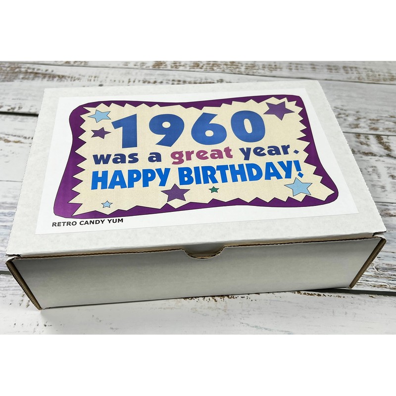 RETRO CANDY YUM ~ 1960 66th Birthday Gift Box Nostalgic