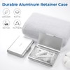 Oralphi Aluminum Retainer Case for Invisalign Aligners, Partial Mouth Guard