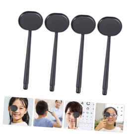 Baluue 4sets Optometry Supplies Plastic Eye Occluder Vision Test Spoon Essential for Eye Examination 4pcs*4