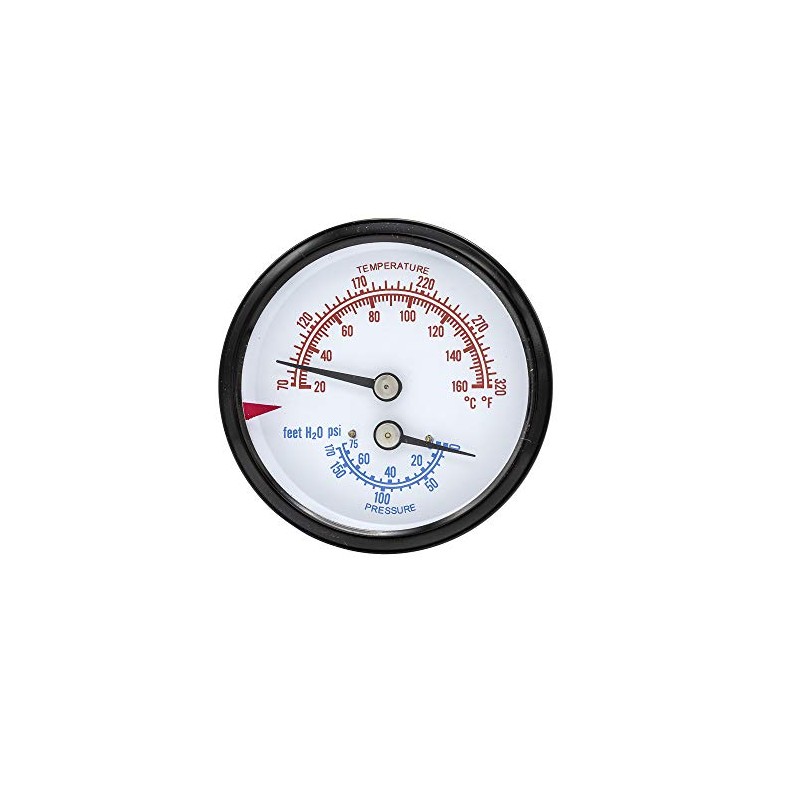 PIC Gauges TRI-RC-254R2.95-D 2-1/2" Dial Size, 1/4" Male NPT Connection