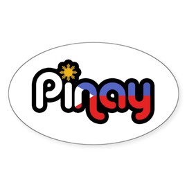 CafePress Pinay Oval Sticker Oval Car Bumper Sticker