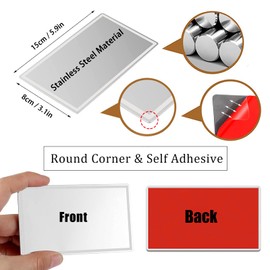 Auto Sun Visor HD Makeup Mirror,Portable Self-Adhesive Seatback Stainless Steel Universal Car Interior Cosmetic Mirror