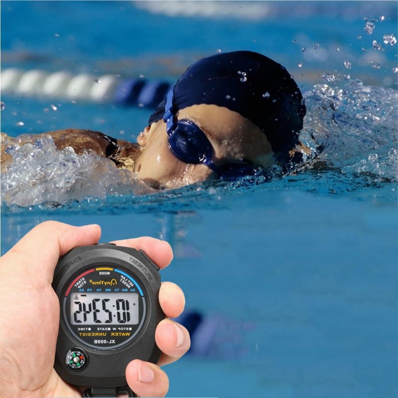 Phyxiul Stopwatch Sports Intermittent Training Timer Outdoor Partition Stopwatch Countdown