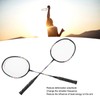 2Pcs Badminton Racquets Set Lightweight Sturdy Double Badminton Rackets with