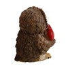 Funny Gufi - Owl in Love Holding Heart