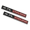 2pcs 3.7L Cyclone Emblems 3D Badge Replacement for 2011-2020 Mustang