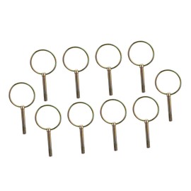 Vaguelly 10pcs Heavy Duty Lynch Pin Lock for Farm Tractors Plated Spring-loaded Quick Disconnect Fasteners and Corrosion Resistant Secure Wheel and Trailer Hitch
