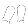 10pcs Sterling Silver Kidney Earring Hooks 18mm Ear Wire Earwire