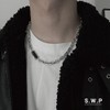 S.W.P bssn-007-018oya Men's Stainless Steel Necklace, Simple, Clean