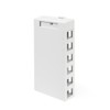 Leviton QuickPort Surface Mount Housing, 6-Port, 41089-6WP, White