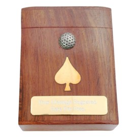 Gamekeepers Cottage gifts Golf Ball Playing Cards In Wooden Box With FREE ENGRAVING 155