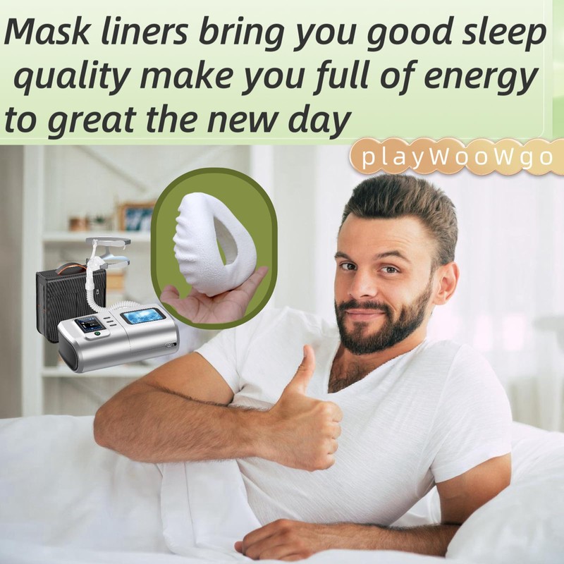 4 Pack Soft CPAP Mask Liners, One Size, Full Face