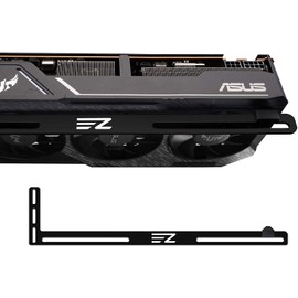 EZDIY-FAB Graphics Card GPU Brace Support,a Video Card Holder,Gpu Support Bracket Custom Desktop PC Gaming,a GPU Stand Case Mod- 3mm Aluminum-Black