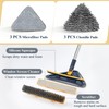 Baseboard Cleaner Tool with 78" Long Handle, 5-in-1 Wall Mop