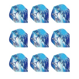 RED DRAGON Professional Player Gerwyn Price Iceman Hardcore Premium Standard Extra Thick - 100 micron Dart Flights 3 Sets Per Pack (9 Dart Flights in total)