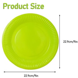 Youery 60 Pcs Colorful Party Paper Plates,9 Inch Dessert Paper Plates,Disposable Paper Plates Dessert Plates,Round Picnic Paper Plates,Dinner Plates for Wedding,Birthday Party,Picnic,DIY Painting