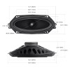 SDX Audio 4” x 10" Dual Cone Original Replacement 100W