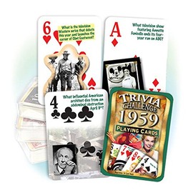 Flickback 1959 Trivia Playing Cards: Birthday