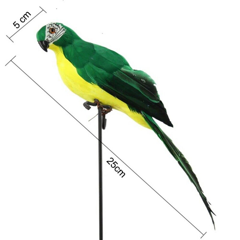 ZYWUOY Simulation Parrot, Artificial Fake Parrot Lifelike Feathered Bird Imitation
